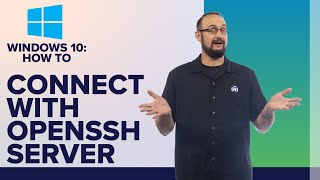 How to connect to Windows 10 using OpenSSH Server [upl. by Jenne]