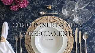 Cómo poner la mesa correctamente [upl. by Eseryt606]