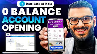 SBI Account Opening Online  SBI  Best Zero Balance Bank Account [upl. by Etnad]