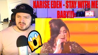 KARISE EDEN  THE VOICE  SINGS STAY WITH ME  LORRAINE ELLISONS CLASSIC REACTION [upl. by Shaffer]