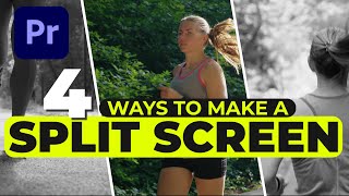 4 ways to make SPLIT SCREENS in Premiere Pro [upl. by Nedloh]