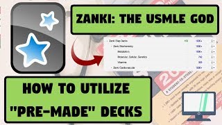 How to Use PreMade Decks on ANKI feat ZANKI The Ultimate FREE USMLE Resource [upl. by Lebiram]