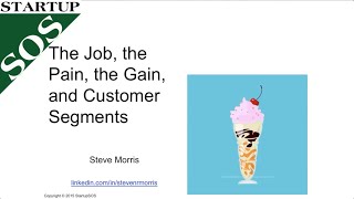 Customer job pain gain the Milkshake Value Proposition [upl. by Vories]