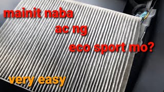 how to clean or replace cabin filterac filter ford eco sports [upl. by Ardisj97]