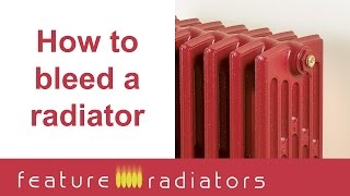 How to bleed a radiator [upl. by Gladwin]