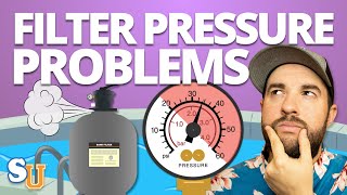 POOL FILTER PRESSURE Too High Or Too Low Troubleshooting Tips [upl. by Ahsehyt]