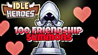 Idle Heroes  Official  100 Friendship Summons [upl. by Nylek681]