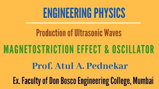 Magnetostriction Effect amp Oscillator Production of Ultrasonic Waves Engineering Physics [upl. by Zenia]