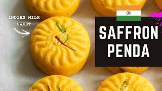 Kesar Penda the gold standard of Indian sweets Saffron Milk PedaPenda recipe [upl. by Aikemehs]