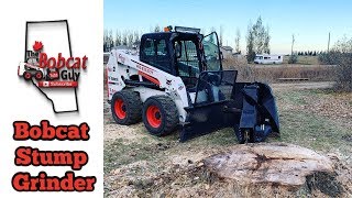 Bobcat stump grinder [upl. by Esinrahs]