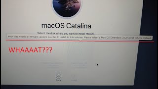 FIX your mac need a firmware update in order to install to this volume  APFS problem by CrocFIX [upl. by Haroppiz]