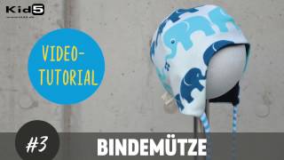 Baby Bindemütze selber nähen DIYNähTutorial [upl. by Short]