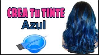 Como PREPARAR TINTE AZUL💆¡Pinta tu cabello SIN maltratarlo 🏡 [upl. by Yrrat]