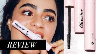 GLOSSIER LASH SLICK FULL REVIEW APPLICATION  REMOVAL [upl. by Hulbig757]