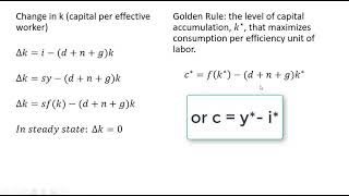 Solow Growth Model Part V Technological Change [upl. by Anaynek]