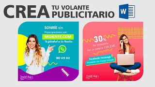 Volante Publicitario en Word [upl. by Hodosh]