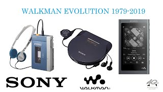 SONY Walkman evolution 19792019 [upl. by Neirb]