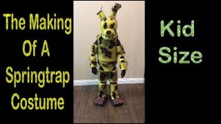 The making of a Springtrap costume for my daughter FNAF Five Nights At Freddys [upl. by Lonier]