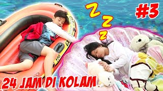 24 JAM DI DALAM KOLAM RENANG DEPAN RUMAH  Part 3  Vlog amp Drama Lucu  CnX Adventurers [upl. by Ellenwahs]