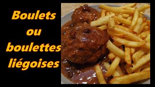 Boulets liégeois ou Boulettes Liégeoises [upl. by Adnirod]