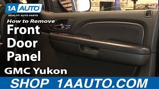 How To Remove Front Door Panel 0713 GMC Yukon Denali [upl. by Amaris]