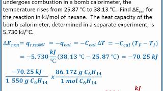 CHEMISTRY 101  Constant volume calorimetry [upl. by Templa]