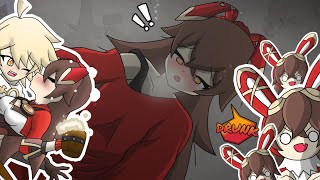 Amber Wants Aether ❤ Genshin Impact Fan Animation [upl. by Naot186]