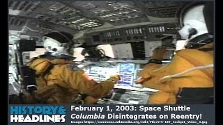 February 1 2003 Space Shuttle Columbia Disintegrates on Reentry [upl. by Cronin24]