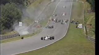 Huge restart crash at Brands Hatch 1988 [upl. by Addiel]