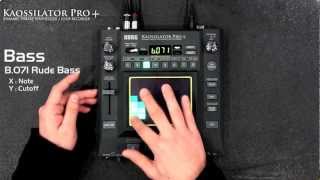 KORG KAOSSILATOR PRO 13 New Sounds  Lead  Bass [upl. by Ahselrak134]