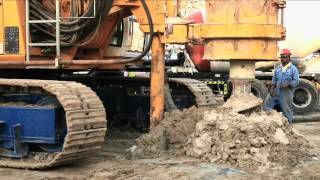 Continuous Flight Auger CFA piling method [upl. by Ecirtnahc]