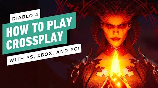 Diablo 4  How to Play Crossplay Between PlayStation Xbox and PC [upl. by Yendor797]