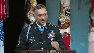 Pentagon Hall of Heroes Staff Sgt David G Bellavias Speech [upl. by Ydeh]