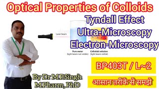 Optical Properties of Colloids  Properties of Colloids  Physical PharmaceuticsII  BP403T  L03 [upl. by Bernstein391]