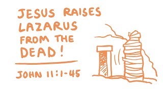 Jesus Raises Lazarus from the Dead Bible Animation John 11145 [upl. by Margi]