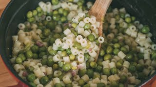 PASTA E PISELLI Ricetta pugliese facile e gustosa [upl. by Allerus24]