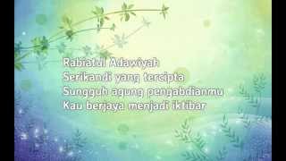 Inteam  Rabiatul Adawiyah Lirik [upl. by Asiak]