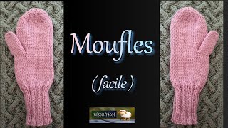 TRICOT Comment tricoter des MOUFLES débutant  FACILE 🐑 [upl. by Niles740]