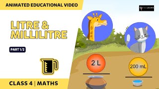 Litres and Millilitres  Measuring Units of Liquid  Part 12  English  Class 4  TicTacLearn [upl. by Harlie92]