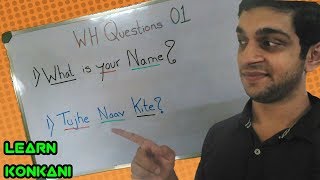 Learn Konkani through English Wh Questions 01 [upl. by Lebazi]