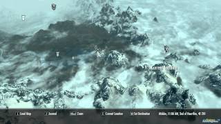 Fort Dawnguard Location on Map Skyrim [upl. by Nosaj]