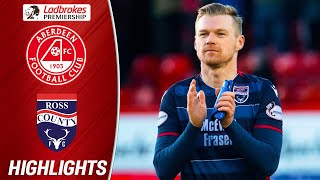 Aberdeen 12 Ross County  Mckay Double Displaces Aberdeen From Third Place  Ladbrokes Premiership [upl. by Weatherby]