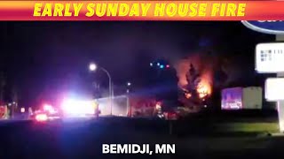 BREAKING NEWS Early Sunday Morning House Fire In Bemidji Minnesota [upl. by Nylecyoj]