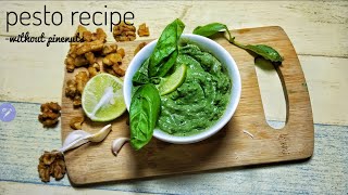 Pesto dip  how to make easy pesto recipe CRAVYLICIOUS [upl. by Annav564]