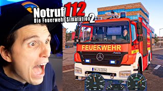 Das AUTO BRENNT  Notruf 112  Der Feuerwehr Simulator [upl. by Templer]