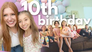 Lilias 10th BIRTHDAY sleepover w 10 GIRLS help [upl. by Peters]