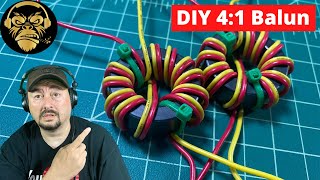 DIY 41 Balun Build for Ham Radio Antennas  TheSmokinApe [upl. by Eener]