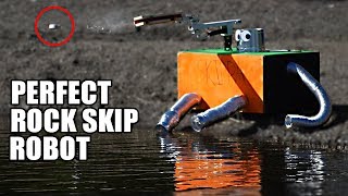 Rock Skip Robot The Science of Perfect Rock Skipping [upl. by Lucias]