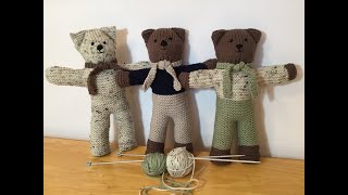 HOW TO  KNIT TEDDY BEARS [upl. by Alford]