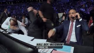 Crazy Reaction Of Commentators While Chris Weidman Broke His leg [upl. by Bowie]